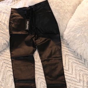 Matte Coated Skinny Jeans